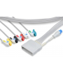 Juego de 5 hilos para telemetría, terminación de abrazadera (con SPO2) para MX40 PHILIPS (989803171951)