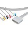 Jeu de 5 fils pour télémétrie, terminaison à pince (avec SPO2) pour MX40 PHILIPS (989803171951)