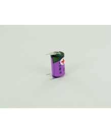 Pile Lithium 3,6V 1,2Ah 1/2 AA picots 1(+) 2(-) Tadiran (SL750/PT)
