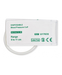Caja de 10 puños desechables - Recién nacido - 6/11cm - Tubo único - Fibra - Conector BP12