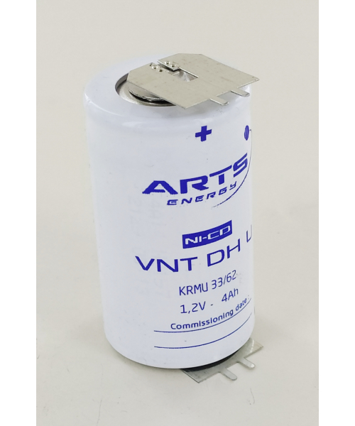 Elément 1.2V 4Ah VTD 3700 Double picots +/- (ex 139455) Saft (N) (791602)