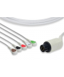 Cable de acabado a presión ECG IEC de 5 hilos de una pieza para BSM7102 NIHON KOHDEN
