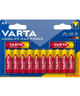 Batería alcalina 1.5V AA LR6 Varta LongLife Max Power Blister 8 + 4 Libre (4706101462)