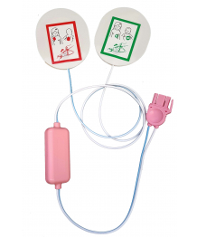 Boite de 5 paires d'électrodes pédiat.(non préco + réducteur d'énergie) pour LP5