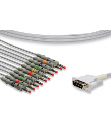 Patient cable IEC monobloc 10 banana plugs for TC20 PHILIPS