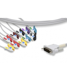 IEC de una pieza y cable de paciente de abrazadera de 10 enchufes para AT1 SCHILLER (2.400095)