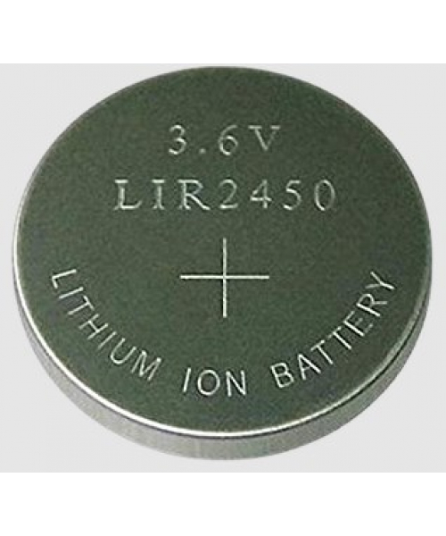 Accu bouton rechargeable Li-Ion 3.6V LIR2450
