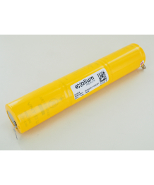 Batterie Ni-Cd 3,6V 4Ah 3VTD70 Bâton Clip 6.3/2.8 Saft (137972N)