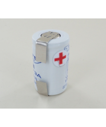 Element Ni-Cd 1,2V 600mAh VE2/3A picche a saldatura CLG (136635)
