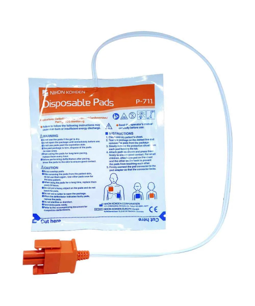Child/adult electrodes for TEC-8342 NIHON KOHDEN defibrillator (H329/P-711)
