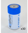 Pile lithium D 3.6V 13Ah EXALIUM - plateau de 30 (ER34615MEXA-PL30)