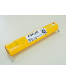 Batería ni-CD 3.6V 1.6Ah 3VNT Cs1600 - palo-Clip 3 mm Saft faston