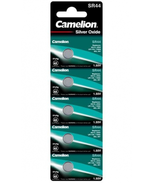 EOL // Blister de 5 piles Oxyde d'Argent G13 (SR44)