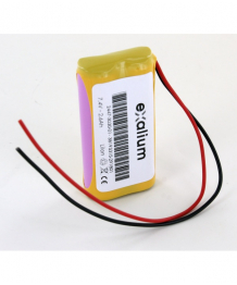 Pack d'accus 7.2V 2600 mAh 2x 18650 Li-Ion sortie fils (2447-3030-03)