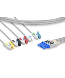 5-way ECG cable with clamps for Argus SCHILLER
