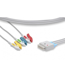 Cable ECG de abrazadera IEC de 3 ramas para Carescape B450 GE HEALTHCARE (412682-003)