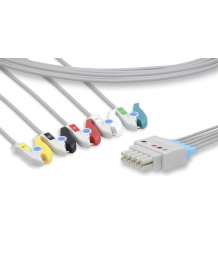 Cable ECG 5 voies à pinces pour S5 GE HEALTHCARE