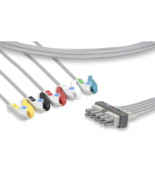 Cable ECG 5 voies à pince pour Codemaster PHILIPS (M1633A)