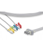 Cable de ECG de abrazadera de 3 vías para PD1400 ZOLL