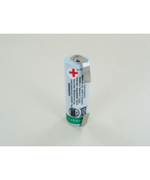 Battery lithium 3,6V 3,6Ah A Saft ( with lugs CLG) (LS17500)