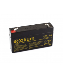 Batterie Plomb 6V 1.2Ah (97x25x57) Exalium (EXA1.2-6)