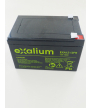 Batterie Plomb 12V 12Ah EXALIUM (151X98X98) F2 (EXA12-12FR) 