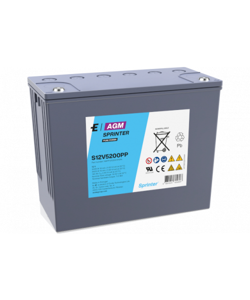 Batería Plomo 12V 148Ah Exide (351X172X275) (S12V5200PP) 