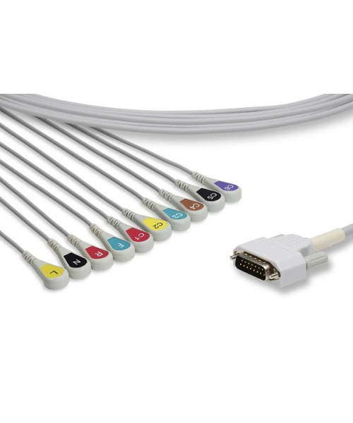 10-way snap patient cable for NIHON KOHDEN Cardiocap