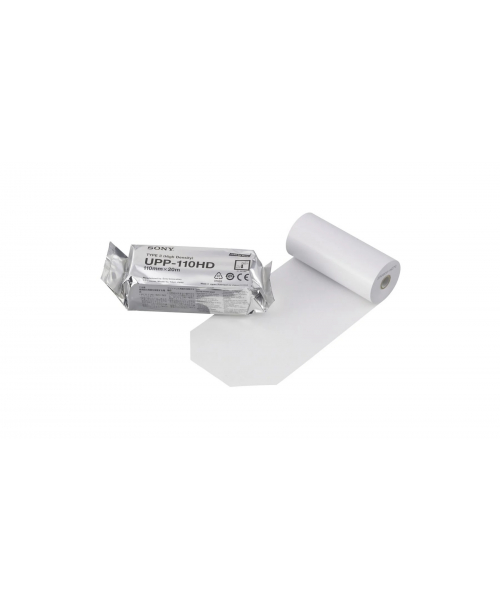 *** Boite de 10 rouleaux / Papier thermique 110mm x 25m SONY (UPP-110HD)