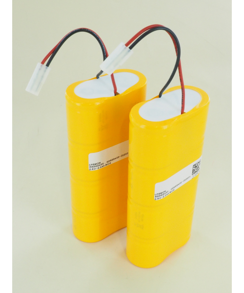 Juego de 2 pilas de 9,6 V y 2,5 Ah para monitor Lifepak 8