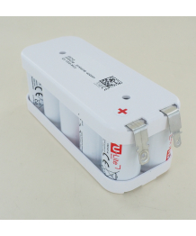 Batteria Ni-Cd 12V 1, 6Ah 10VTCS flange Saft