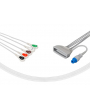 Juego de 5 cables para telemetría, terminación snap (con SPO2) para MX40