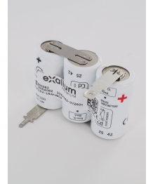 Batterie NiCd 3.6V 1.6Ah - 3VNTCs - CC clip Saft (805383)