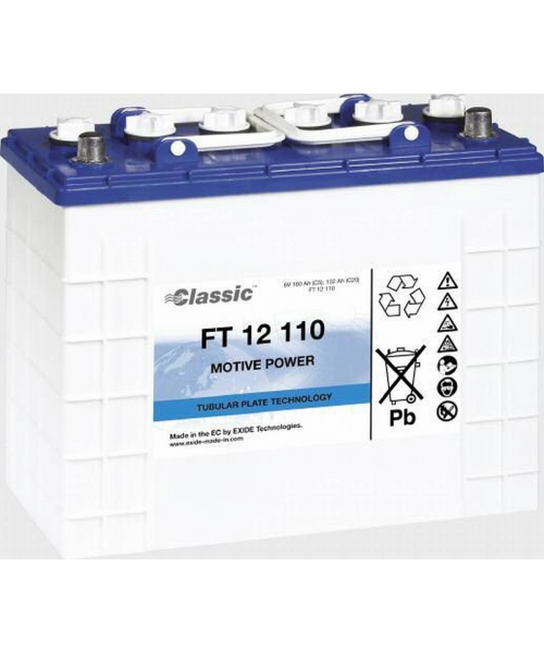 Batterie Plomb 12V 110Ah Exide (345X174X283) (FT12110) 