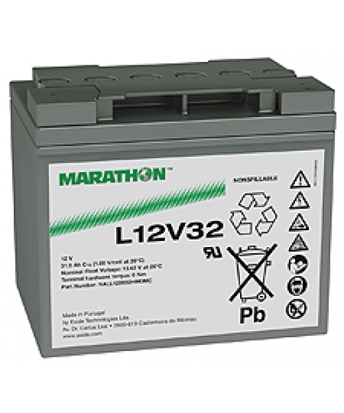 Lead battery 12V 32Ah (198 x 168 x 175) Marathon L Exide
