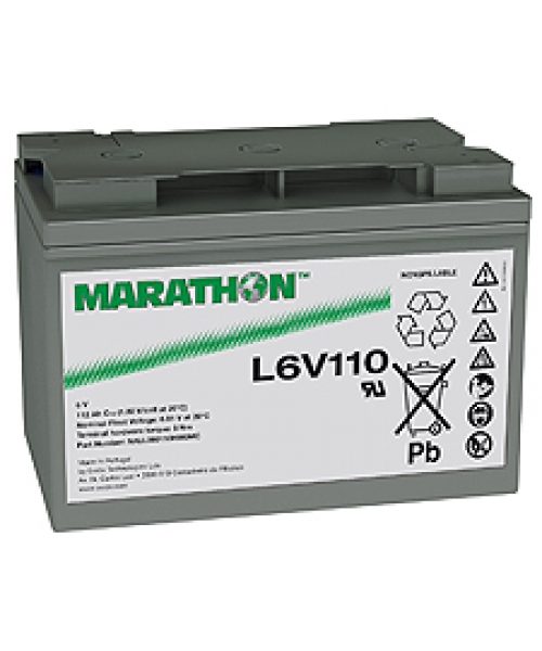Lead battery 6V 110Ah (272 x 166 x 190) Marathon L Exide
