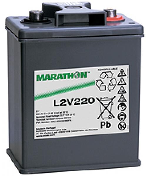 Lead battery 2V 220Ah (208 x 135 x 282) Marathon L Exide
