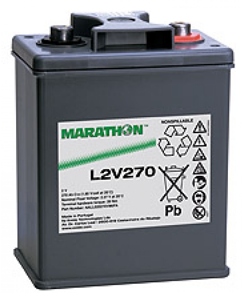 Portare la batteria 2V 270Ah (208 x 135 x 282) maratona L Exide
