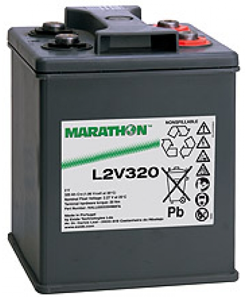 Lead battery 2V 320Ah (208 x 201 x 282) Marathon L Exide