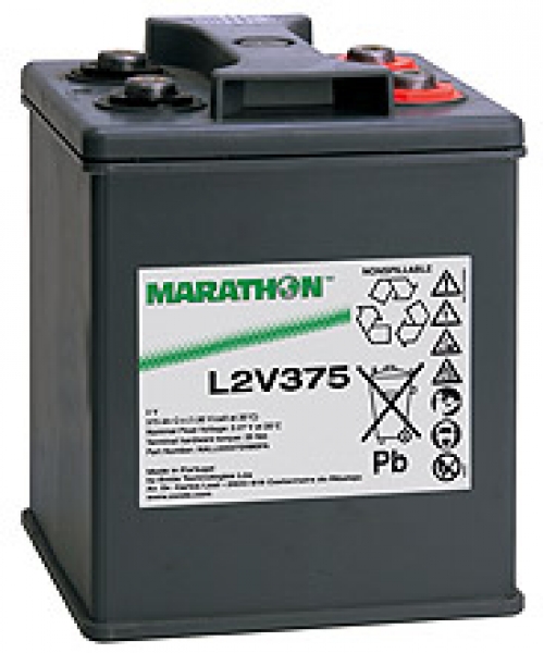 Portare la batteria 2V 375Ah (208 x 201 x 282) maratona L Exide