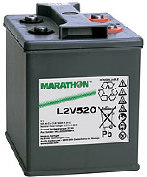 Batterie Plomb 2V 520Ah (208x270x282) Marathon L Exide (L2V520)