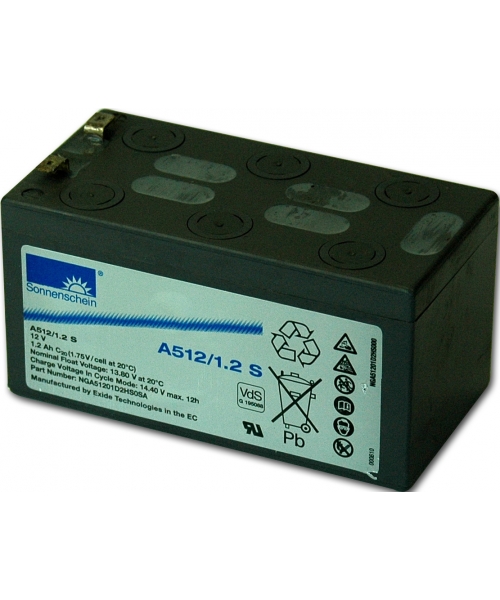 12V 1.2Ah Rechargeable Lead Acid Battery