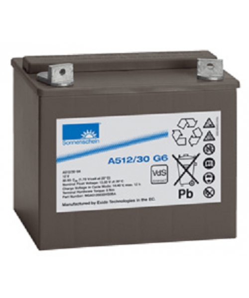 Batterie Plomb Gel 12V 30Ah (197x132x180) Exide (A512/30 G6)