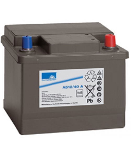 Batterie Plomb 12V Gel 40 Ah (210x175x175) Cosses A Exide (A512/40 A)