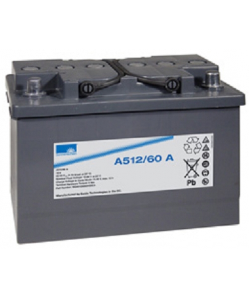 Batterie Plomb Gel 12V 60Ah (278x175x190) Cosses A Exide (A512/60A)