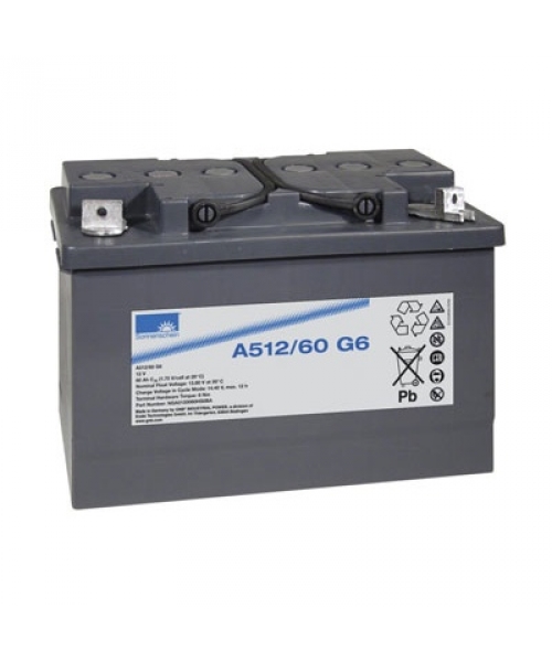 Batterie Plomb Gel 12V 60Ah (278x175x190) Cosses G6 Exide (A512/60 G6)