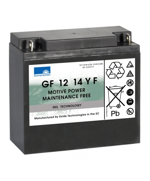 END OF LIFE // Batterie Plomb 12V 15Ah Exide (181X76X167) M5 (GF12014YF)