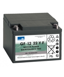 Plomo Gel 12V 24Ah (176 x 167 x 126) batería de semitracción Exide