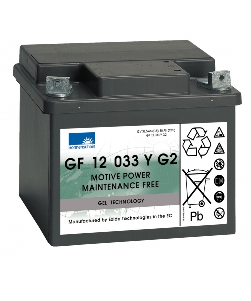 Batterie Plomb Gel 12V 33Ah (210x175x175) Semi-Traction Exide (GF 12 033 Y G2)