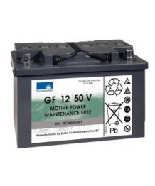 Plomo Gel 12V 50Ah (278 x 175 x 190) batería de semitracción Exide